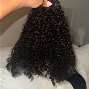 Two 4A Curly Hair Bundles